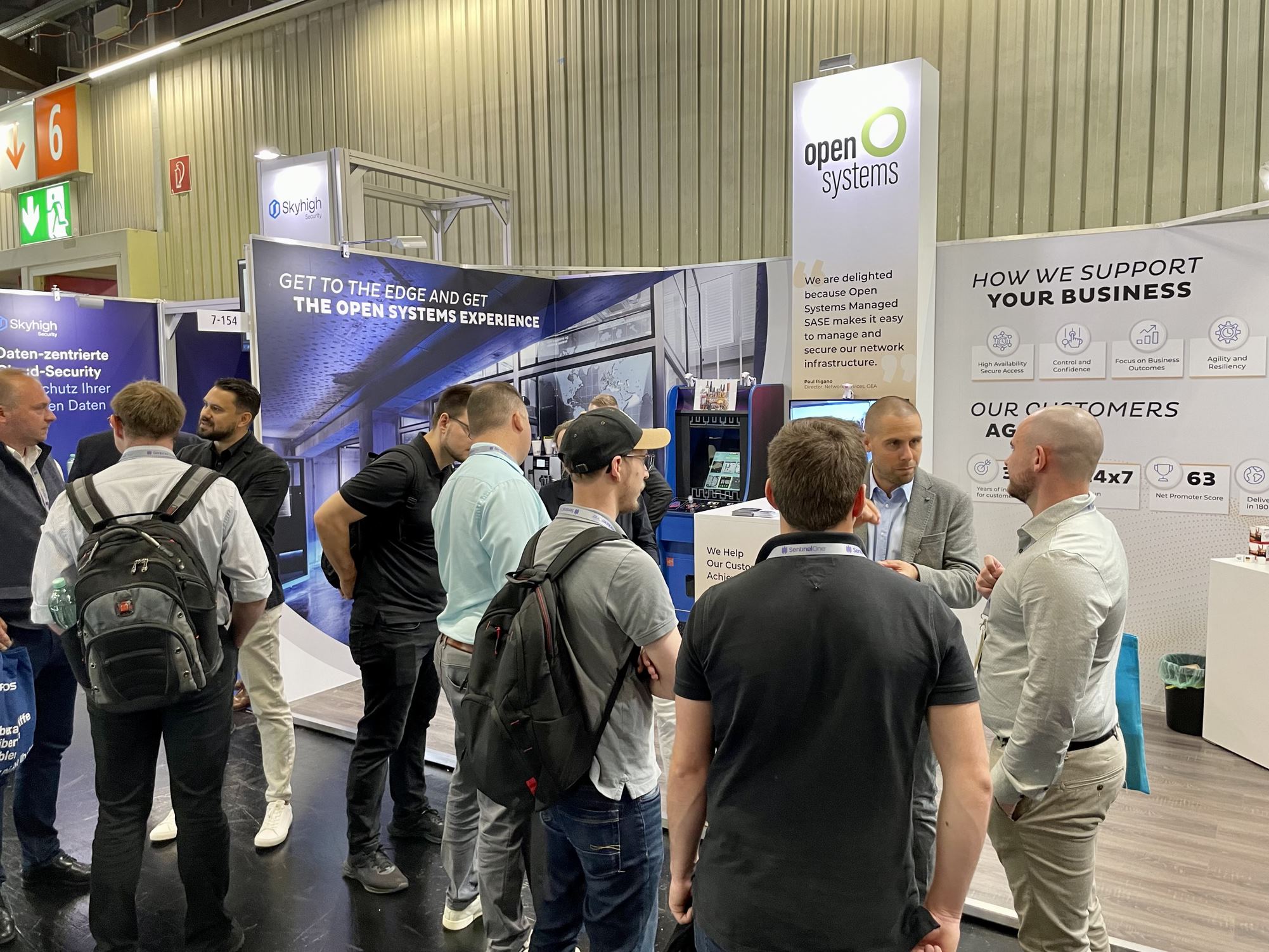 Conversations at the Open Systems booth at it-sa 2023