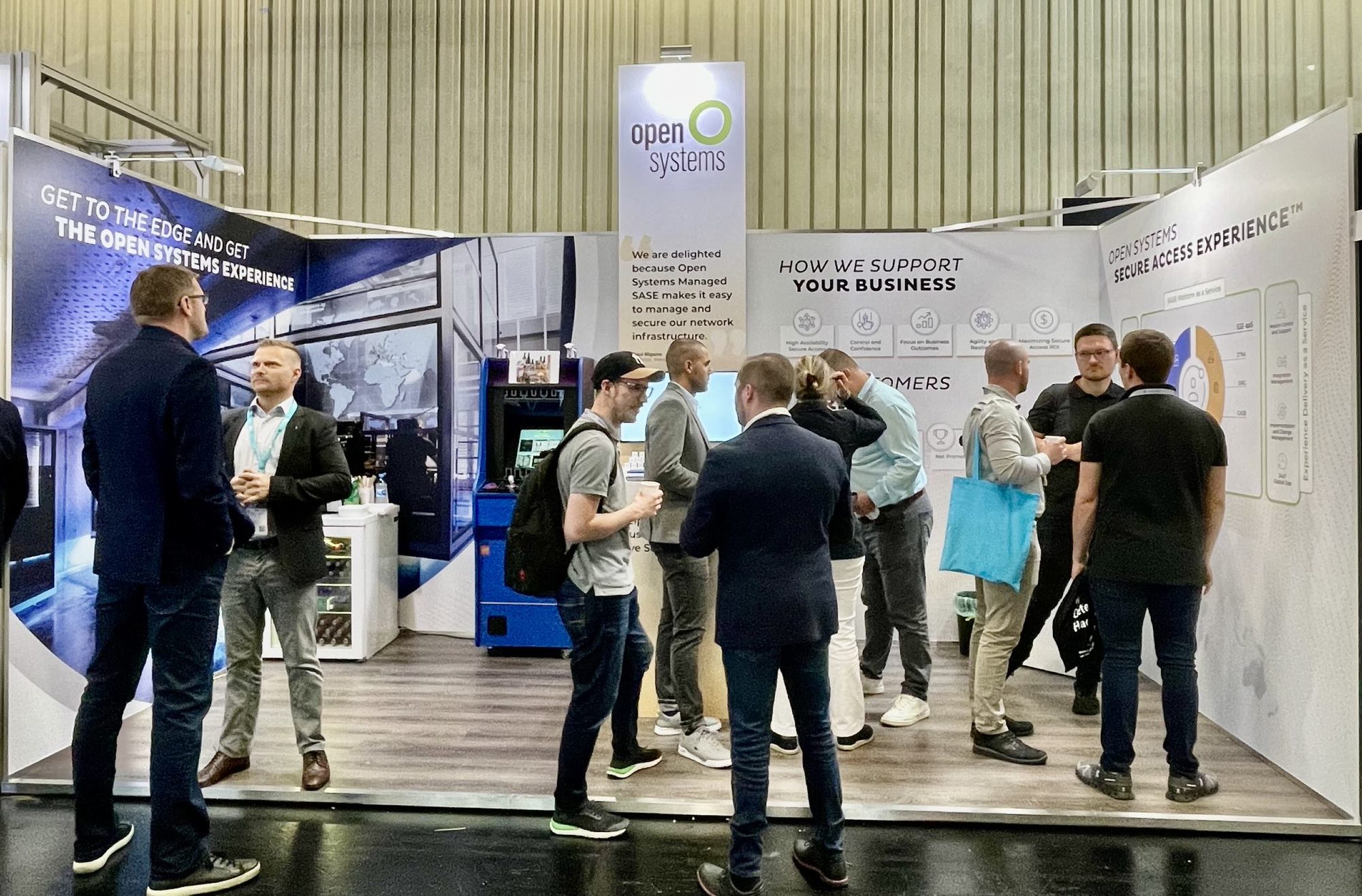 Open Systems booth at it-sa 2023 in Nuremberg
