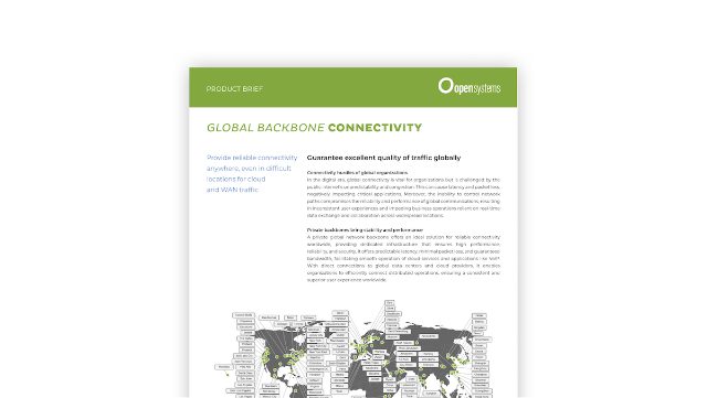 Global Backbone Connectivity - Product Brief