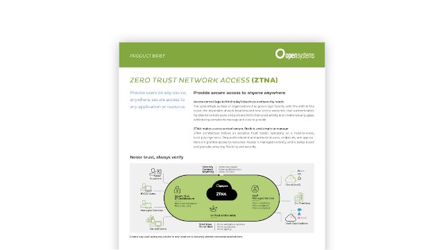 ZTNA - Product Brief