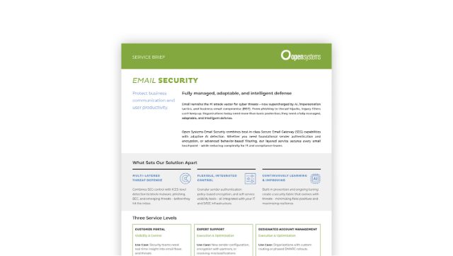 Email Security - Service Brief
