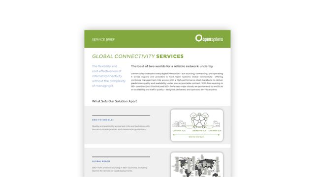 Global Connectivity Services - Service Brief